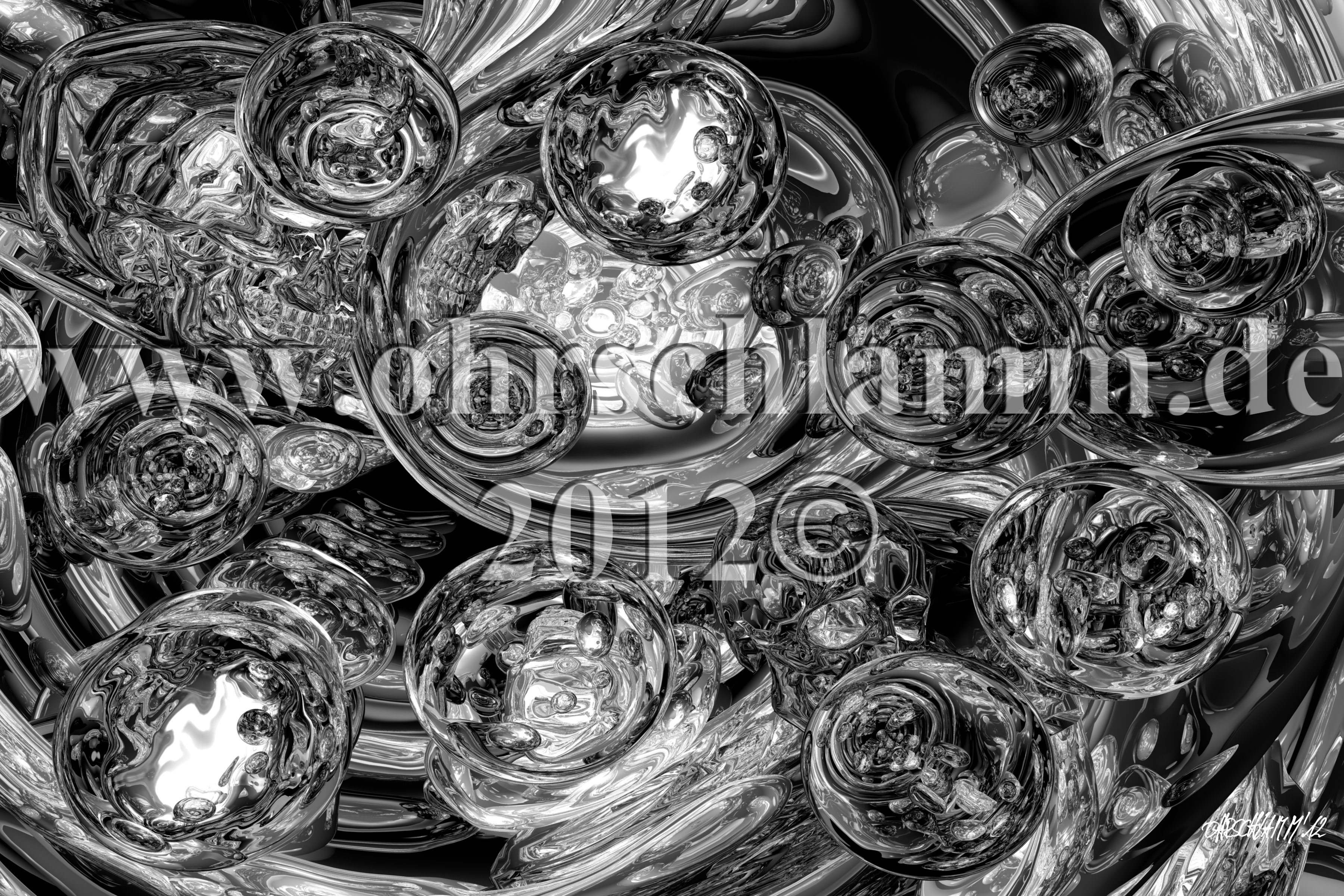 Der Große Rote Chrom Magnet @rt No.04
